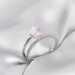 Gümüş Renk Zirkon Taşlı Pembe Halley Model Kadın Yüzük - Vipsepet