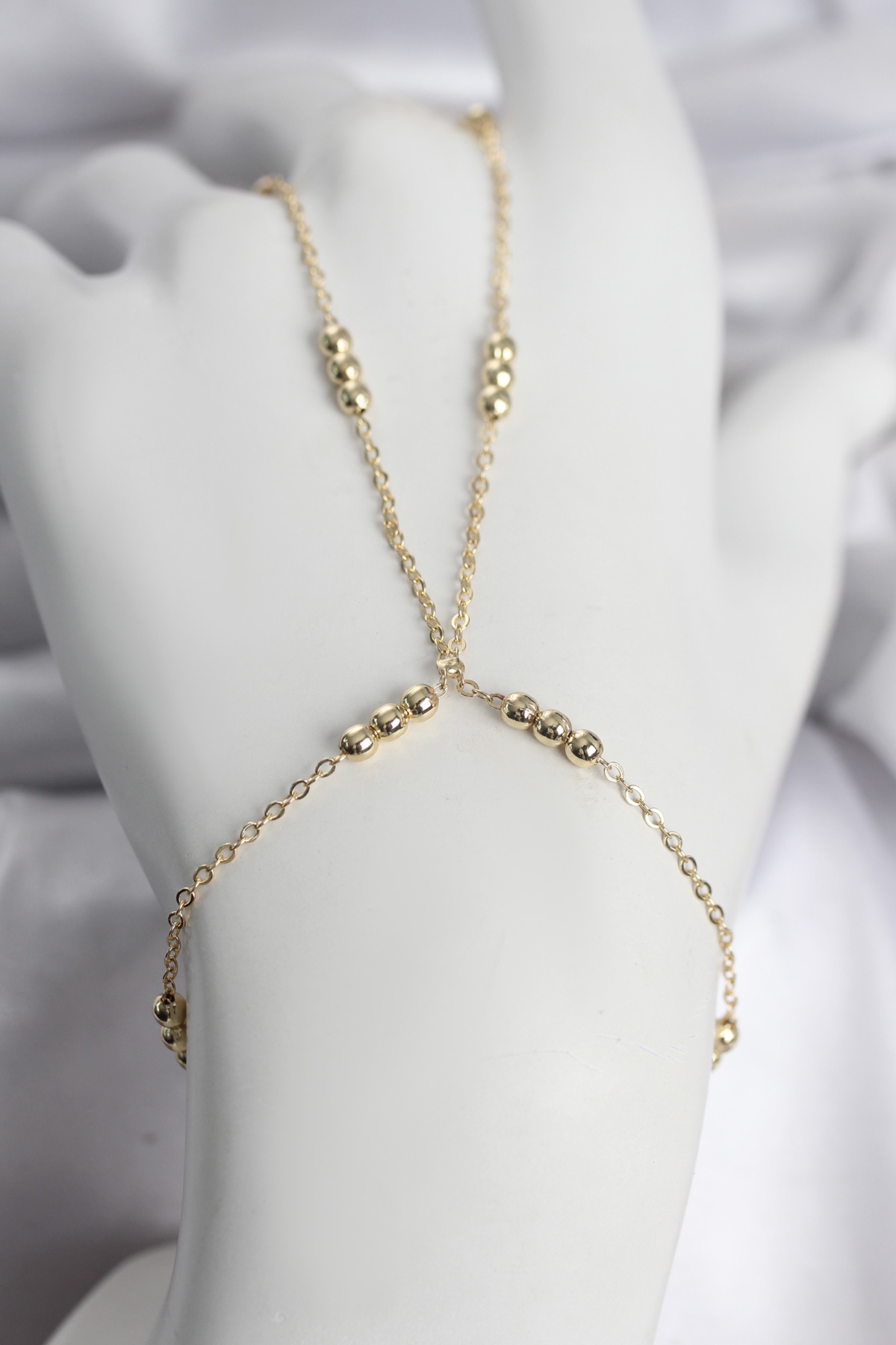 1775055675-sn745 316L Çelik Top Zincirli Gold Renk Kadın Şahmeran - Vipsepet - Görsel 1