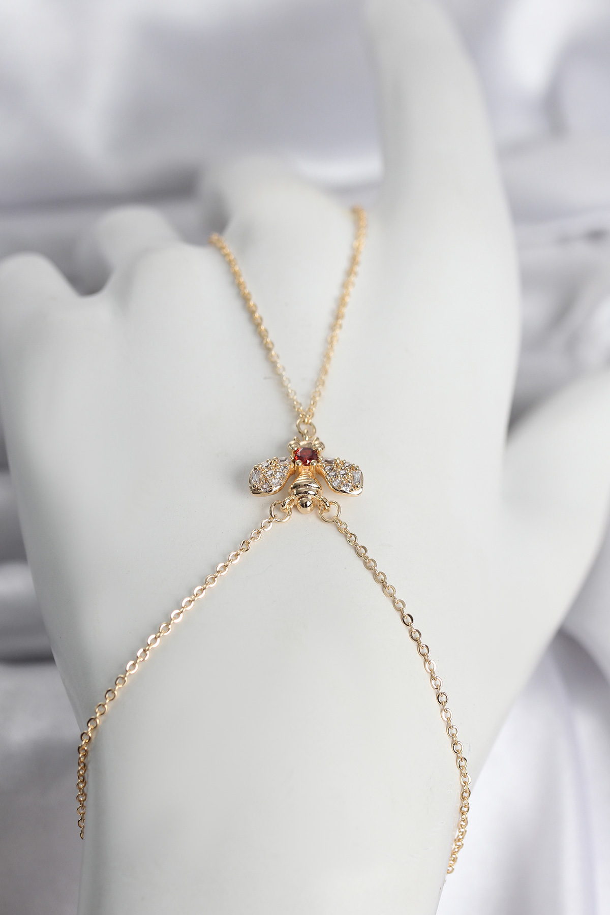 1775055798-sn761 Pirinç Gold Renk Sinek Model Kadın Şahmeran - Vipsepet - Görsel 1