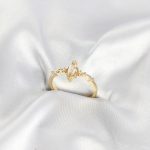 Gold Renk Vintage Model Zirkon Taşlı Yüzük - Vipsepet