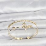 Pirinç Gold Renk Kelebek Model Kadın Bileklik - Vipsepet