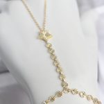 Gold Renk Pirinç Lazerli Yıldız Model Zirkon Taşlı Şahmeran - Vipsepet