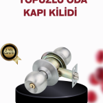 Paslanmaz Çelik Dayanıklı Topuzlu Kapı Kilidi - Vipsepet