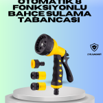 Ayarlanabilir Basınçlı 8 Modlu Bahçe Sulama Tabancası Hortum Aparatı - Vipsepet