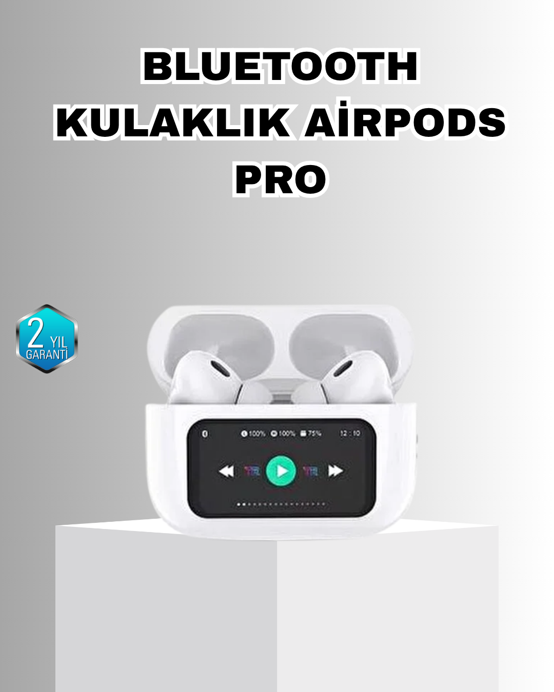 2-100 ANC Bluetooth Kulaklık – Dokunmatik, Powerbank Kutulu, Akıllı Sensörlü - vipsepet - Görsel 1
