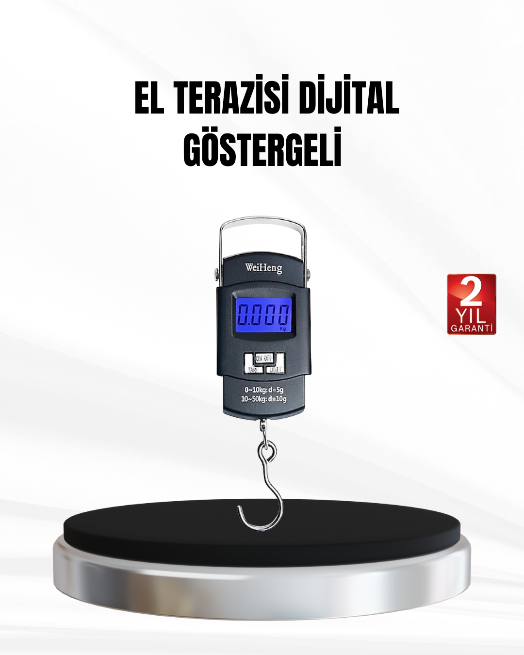 2-101 Dijital El Terazisi – Hassas Bavul Tartısı, Gülen Yüz Tasarımlı - Vipsepet - Görsel 1