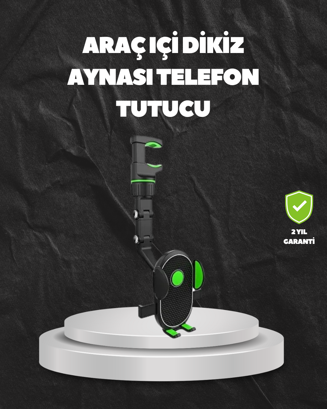 2-101 Ayarlanabilir Dikiz Aynası Telefon Tutucu Sağlam ve Şık Tasarım - Vipsepet - Görsel 1