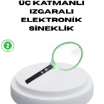 Pil ile Çalışan Elektronik Sinek Öldürücü – Çocuk ve Evcil Hayvan Dostu Tasarım - Vipsepet