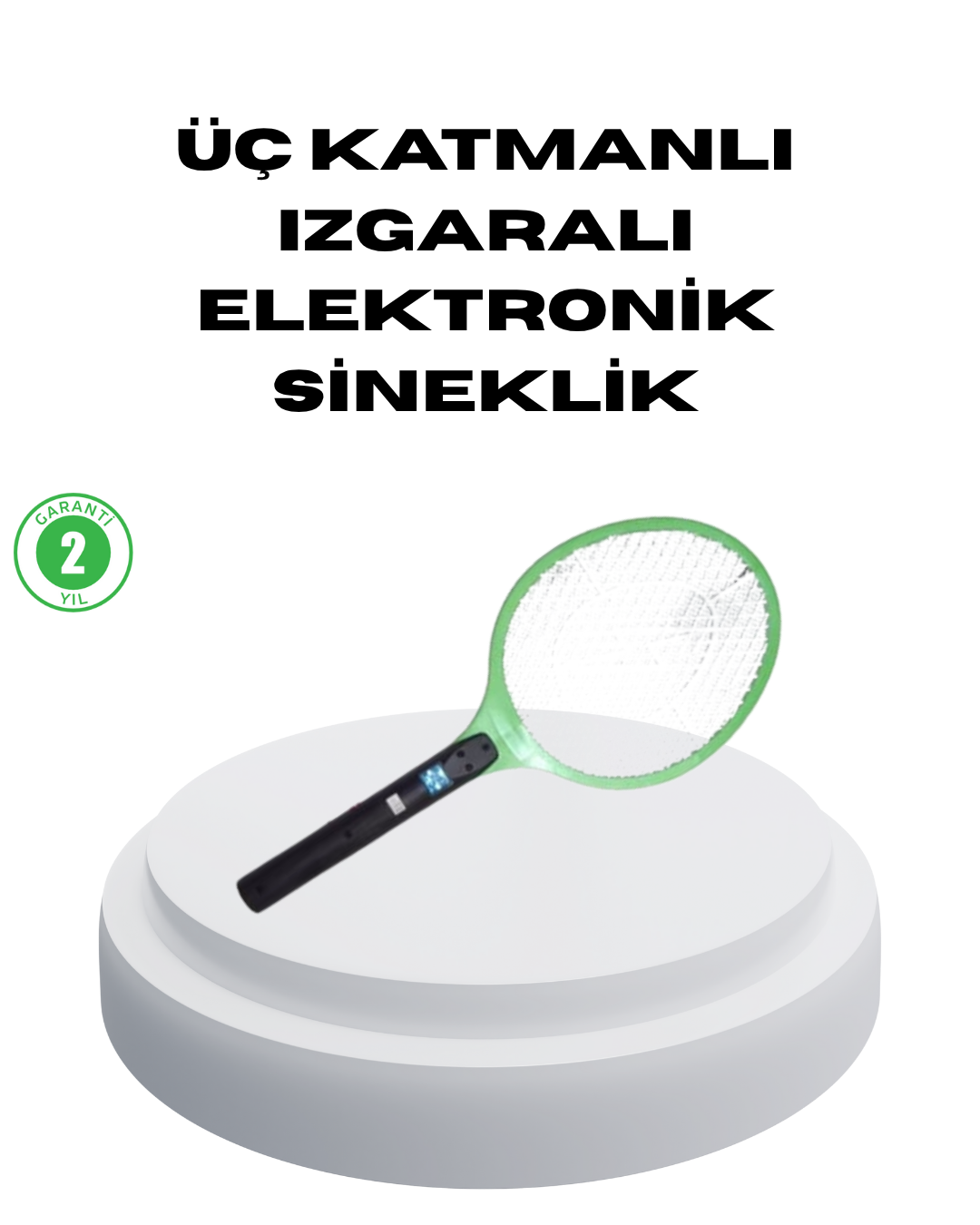 2-102 Pil ile Çalışan Elektronik Sinek Öldürücü – Çocuk ve Evcil Hayvan Dostu Tasarım - Vipsepet - Görsel 1