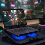 Laptop Soğutucu Stand Çift Fanlı 17 İnç Uyumlu Ayarlanabilir Notebook Altlığı - Vipsepet