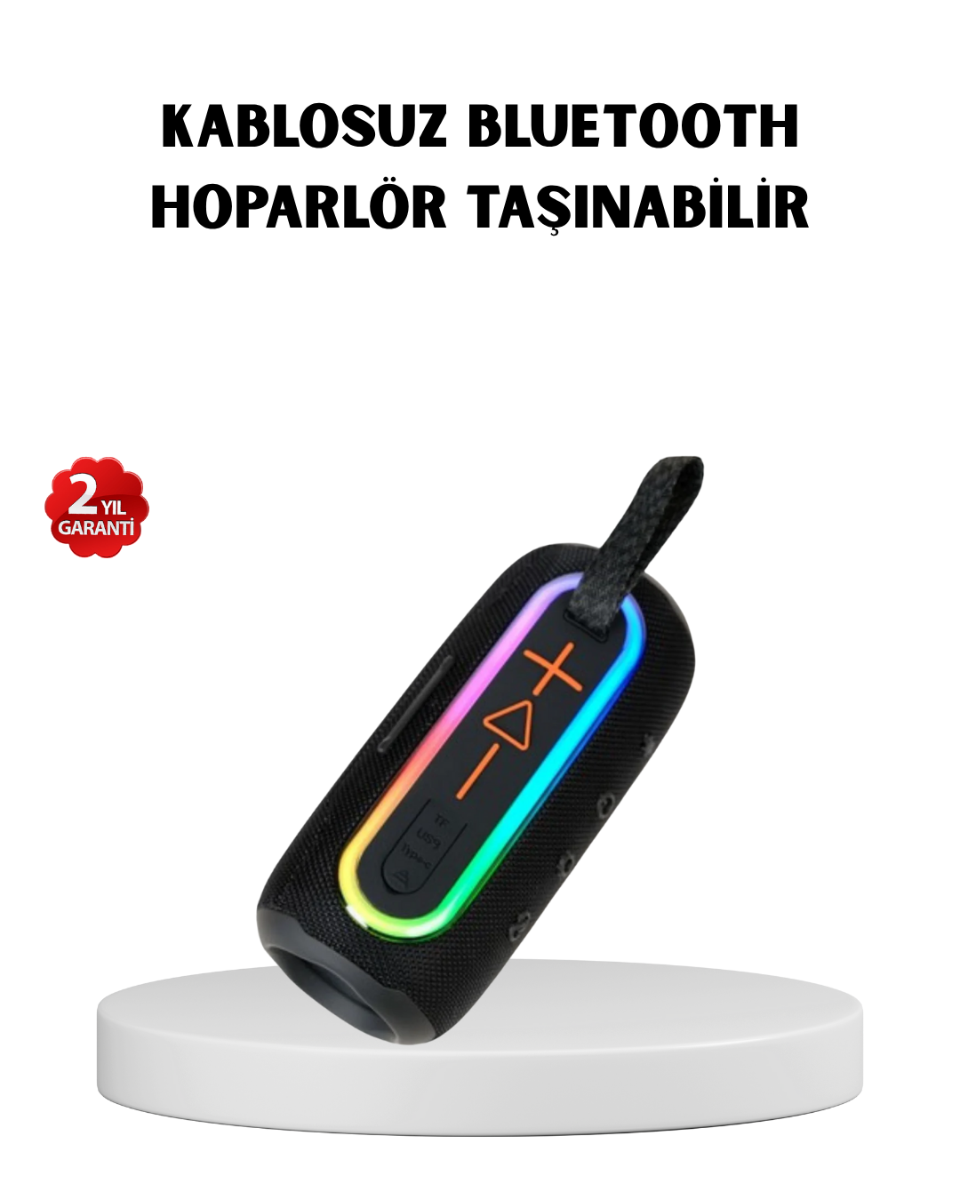 2-105 Kablosuz Hoparlör – Bluetooth 5.1, Güçlü Bas ve 10 Metre Menzil - Vipsepet - Görsel 1