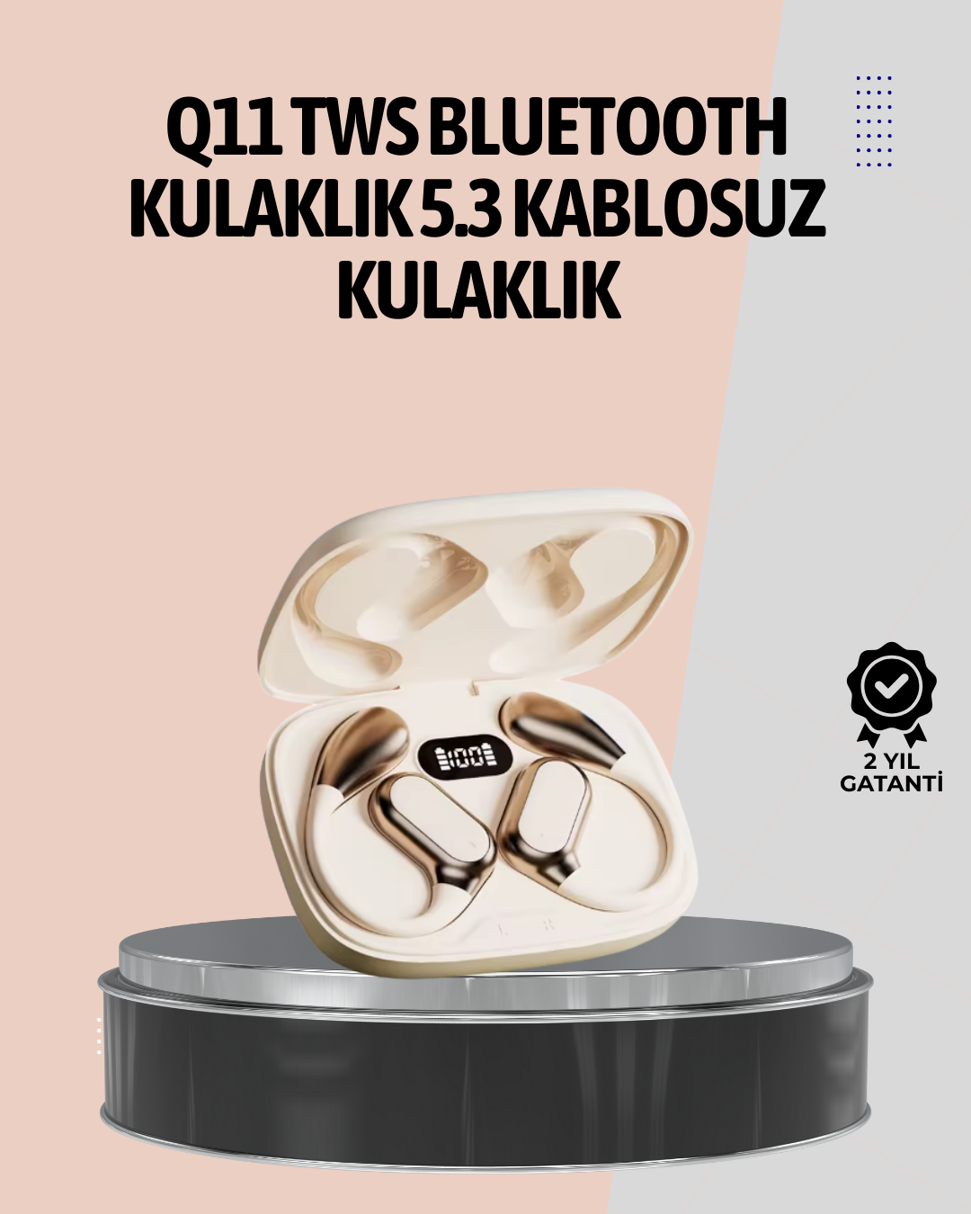 2-105 Uzun Pil Ömürlü Ergonomik Tasarımlı Kulaklık - vipsepet - Görsel 1