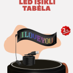 Kayan Yazı Destekli RGB LED Reklam Paneli USB ile Kolay Kurulumlu - Vipsepet