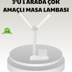 LED Işıklı Masa Lambası – Göz Yormayan, Kısılabilir ve Esnek Başlıklı - Vipsepet