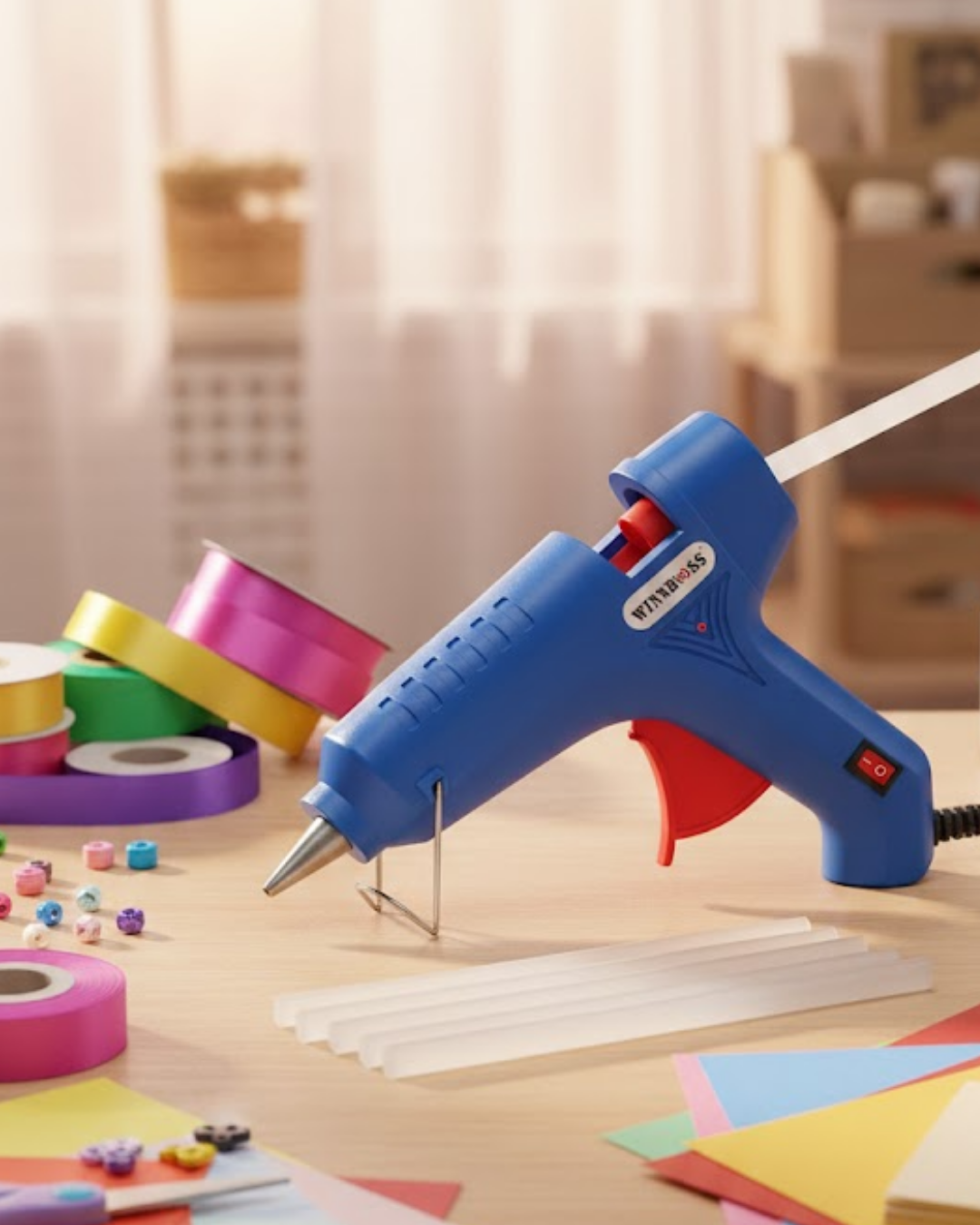 2-116 11 mm Silikon Uyumlu 80 W Güçlü Silikon Tabancası 5 Adet Silikon Hediyeli - Vipsepet - Görsel 1