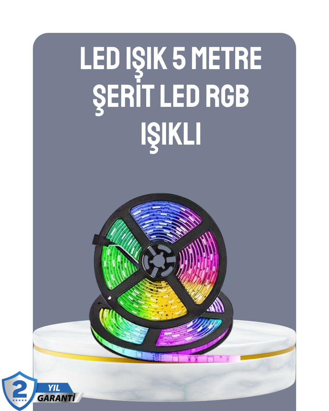 2-119 Kumandalı 5 Metre Şerit LED Dekoratif Aydınlatma - Vipsepet - Görsel 1