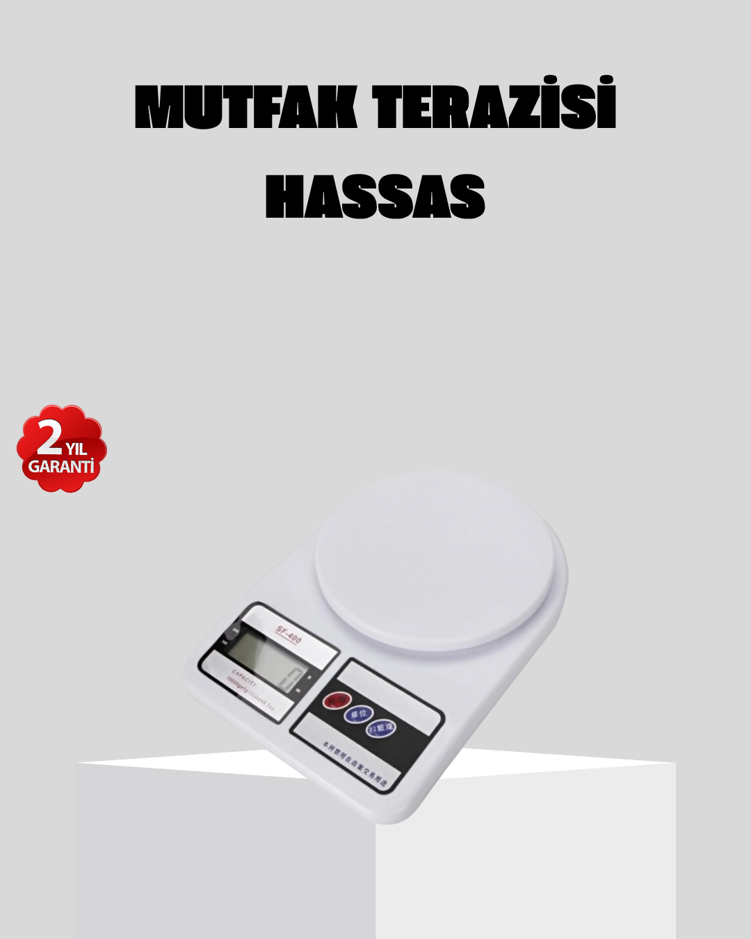 2-121 LCD Ekranlı Hassas Dijital Mutfak Terazisi – 5kg Kapasite, 1g Hassasiyet - Vipsepet - Görsel 1