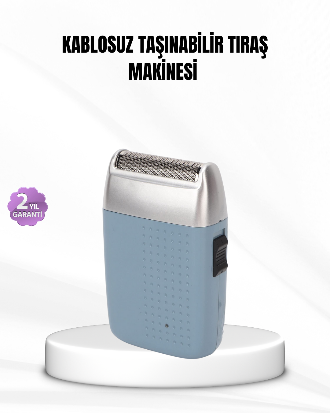 2-123 Taşınabilir Şarjlı Tıraş Makinesi – Kuru Kullanım, Özel Sakal Başlıkları - vipsepet - Görsel 1