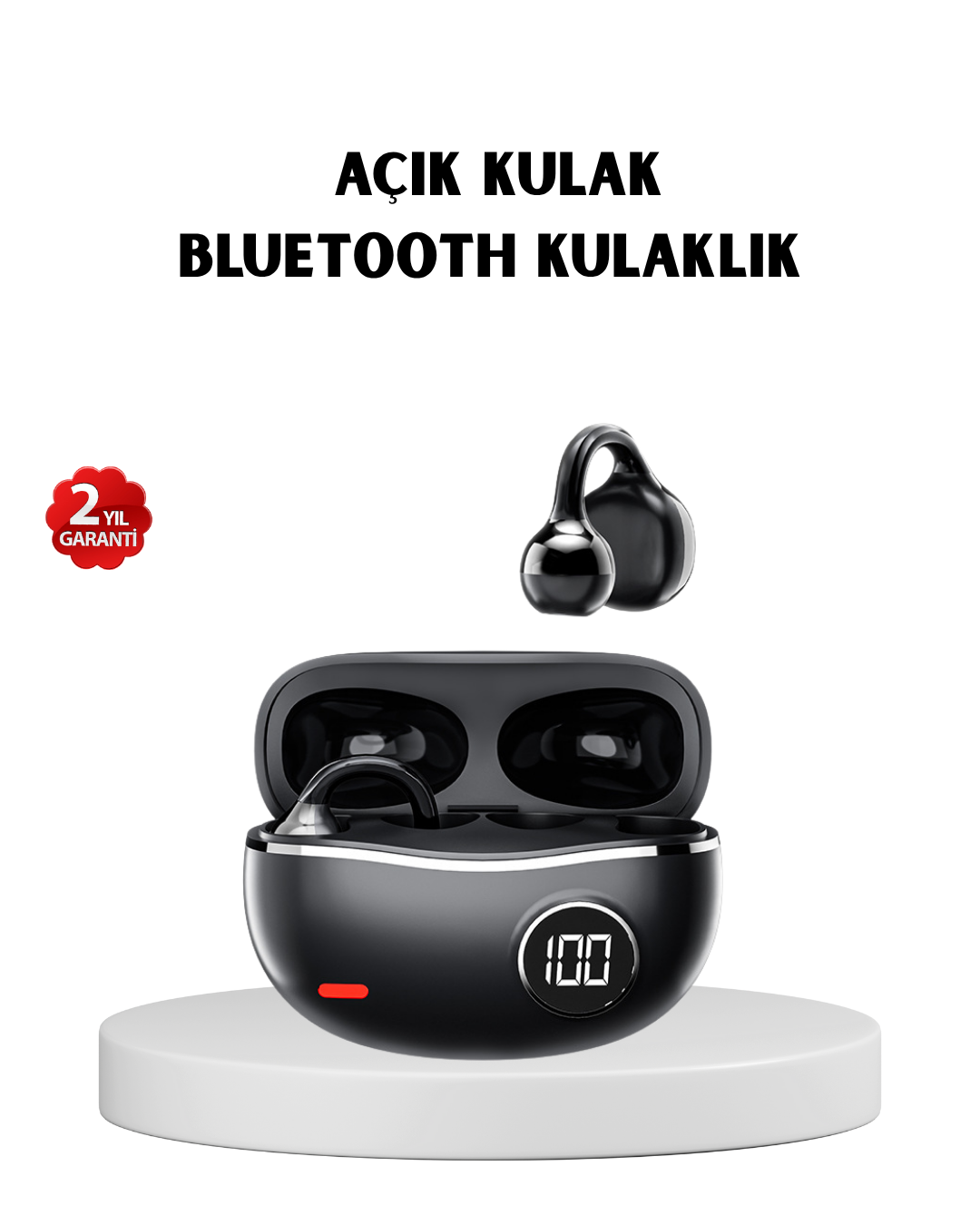 2-127 Kablosuz Açık Kulak Kulaklık Bluetooth 5.4 Type-C Hızlı Şarj 30 Saat - vipsepet - Görsel 1
