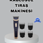 Çelik Bıçaklı Unisex Şarjlı Tıraş Makinesi – Sessiz Motor, Kablosuz ve Ayarlanabilir - vipsepet