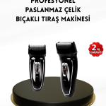 Uzun Pil Ömürlü Şarjlı Tıraş Makinesi – Hızlı Şarj, Ergonomik Tasarım, Çok Yönlü Kullanım - vipsepet