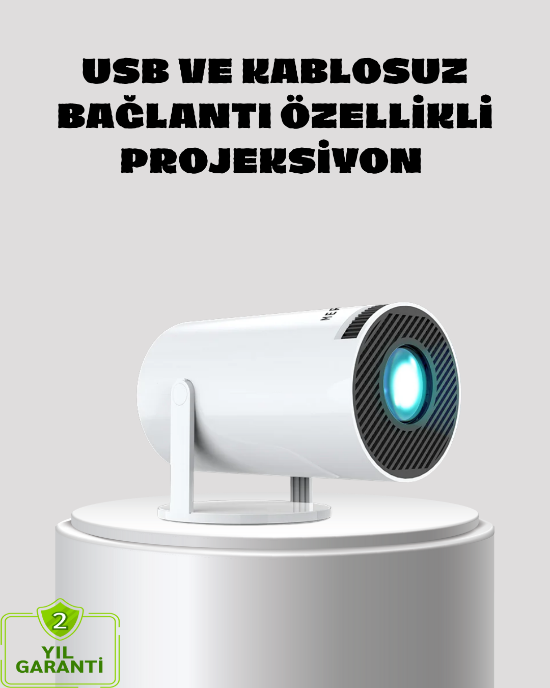 2-131 Kablosuz Bağlantılı Full HD Ev Sinema Projeksiyonu 160 ANSI Lümen - Vipsepet - Görsel 1