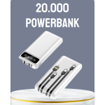 Hızlı Şarj Destekli 20.000mAh Powerbank USB Type-C Lightning LCD - vipsepet