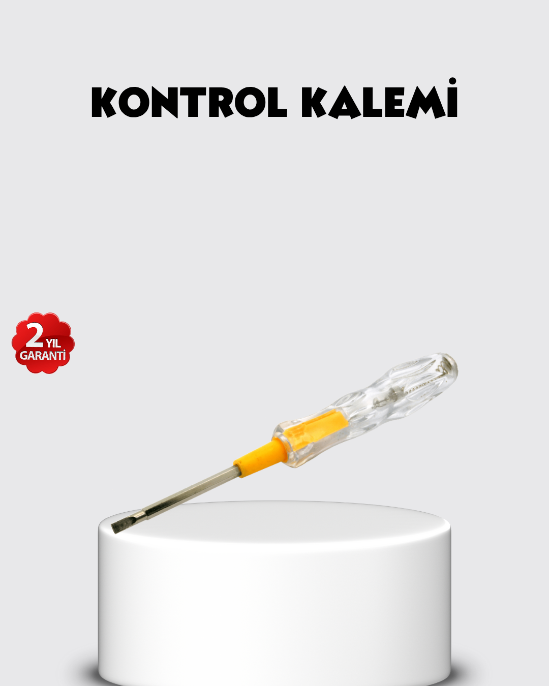 2-138 Neon Lambalı Elektrik Kontrol Kalemi Nikel Kaplama 110-220V - Vipsepet - Görsel 1