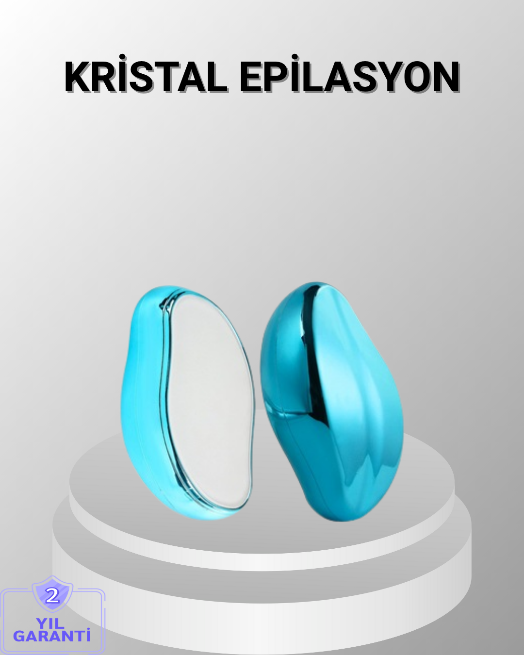 2-147 Kristal Epilatör Tüy Alma Aparatı Topuk ve Ölü Deri İçin Uygun - Vipsepet - Görsel 1
