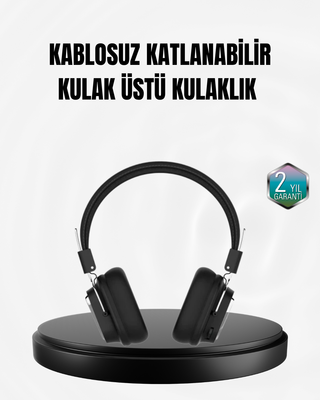 2-15 Kablosuz Bluetooth Kulak Üstü Kulaklık Kristal Ses Kalitesi ve Ergonomik Yapı - Vipsepet - Görsel 1