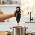 Paslanmaz Çelik Blender Ayağına Sahip Ergonomik El Blenderı - Vipsepet