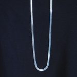 İtalyan Çelik Kolye 45cm 4mm Paslanmaz Gümüş