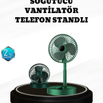 Taşınabilir Şarjlı Mini Fan – Katlanabilir Gövde, 3 Hız Kademesi - Vipsepet