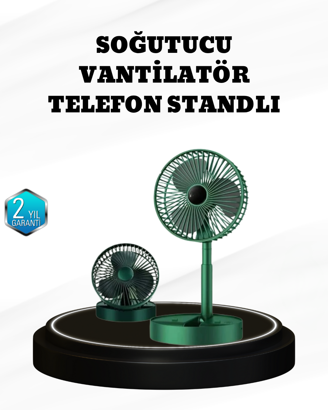 2-151 Taşınabilir Şarjlı Mini Fan – Katlanabilir Gövde, 3 Hız Kademesi - Vipsepet - Görsel 1