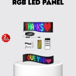 RGB LED Panel – USB Güç Girişli, GIF ve Yazı Gösterimli Akıllı Ekran - Vipsepet
