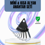 9 Parça Alyan Anahtar Seti Altıgen Uçlu Mobilya ve Tamir İçin - Vipsepet
