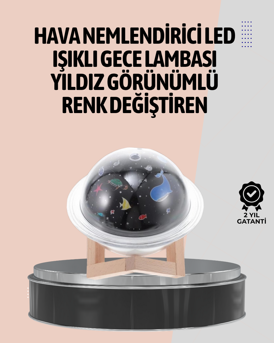 2-16 Gece lambası özellikli taşınabilir nemlendirici ve aromaterapi cihazı USB girişli - Vipsepet - Görsel 1