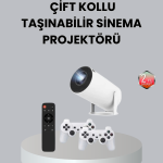 4K Wi-Fi 6 Projeksiyon Cihazı – 10.000+ Oyun Desteği, Kablosuz Bağlantı ve Çoklu Giriş Portları - Vipsepet
