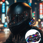 IPX6 Su Geçirmez Intercom 1000m Bağlantı 1000mAh Batarya RGB Işıklı - vipsepet