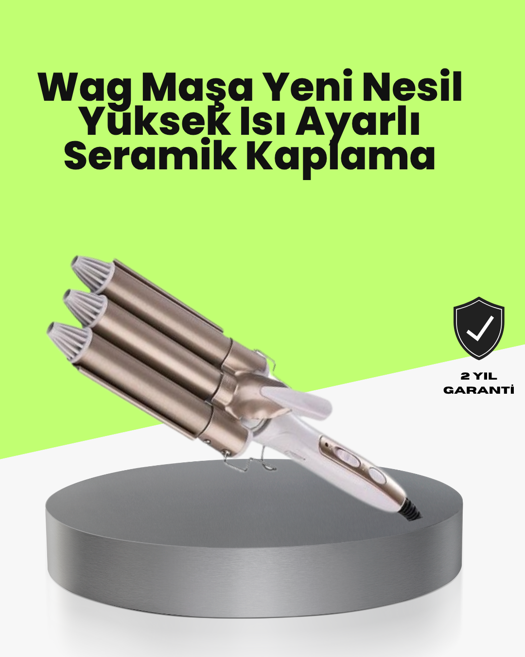 2-17 Profesyonel Kullanıma Uygun Bukle Maşası - Vipsepet - Görsel 1