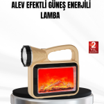 Solar Alev Işığı COB Teknolojili Taşınabilir El Feneri ve Kamp Lambası - Vipsepet