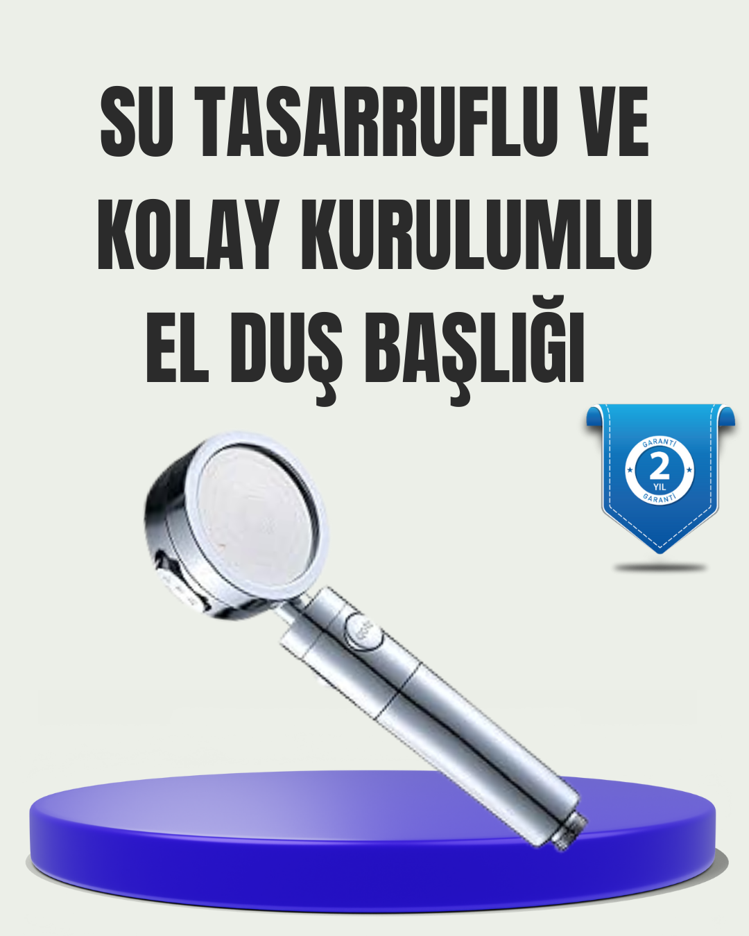 2-175 Masaj ve Yağmur Modlu Su Tasarruflu Duş Başlığı - Vipsepet - Görsel 1