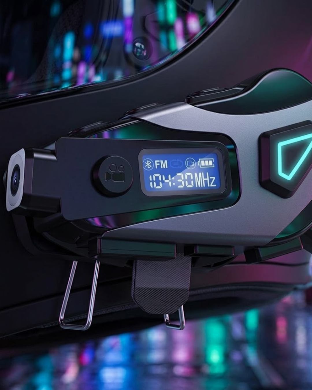 2 Motosiklet Kask Kulaklığı Bluetooth 5.3 Kamera ve FM Radyo Destekli - Vipsepet - Görsel 1