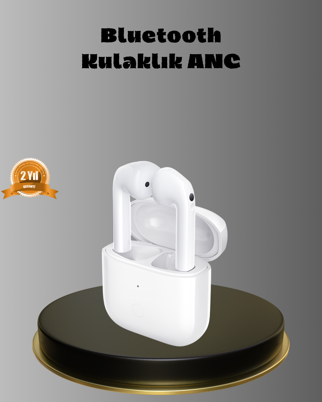 2-187 Bluetooth Kulak Üstü Kulaklık – ANC Teknolojili, Mikrofonlu, Konforlu Tasarım - Vipsepet - Görsel 1