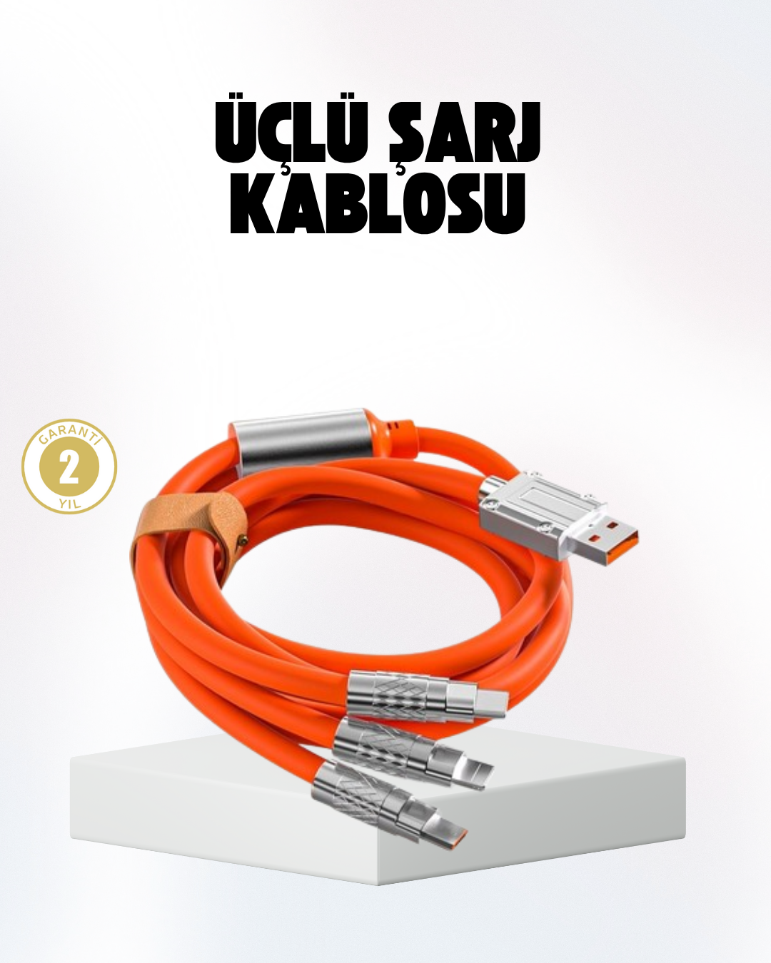 2-198 Hızlı Şarj Uyumlu Şarj Kablosu – Esnek Yapı, Güçlü Bağlantı, Yüksek Performans - Vipsepet - Görsel 1