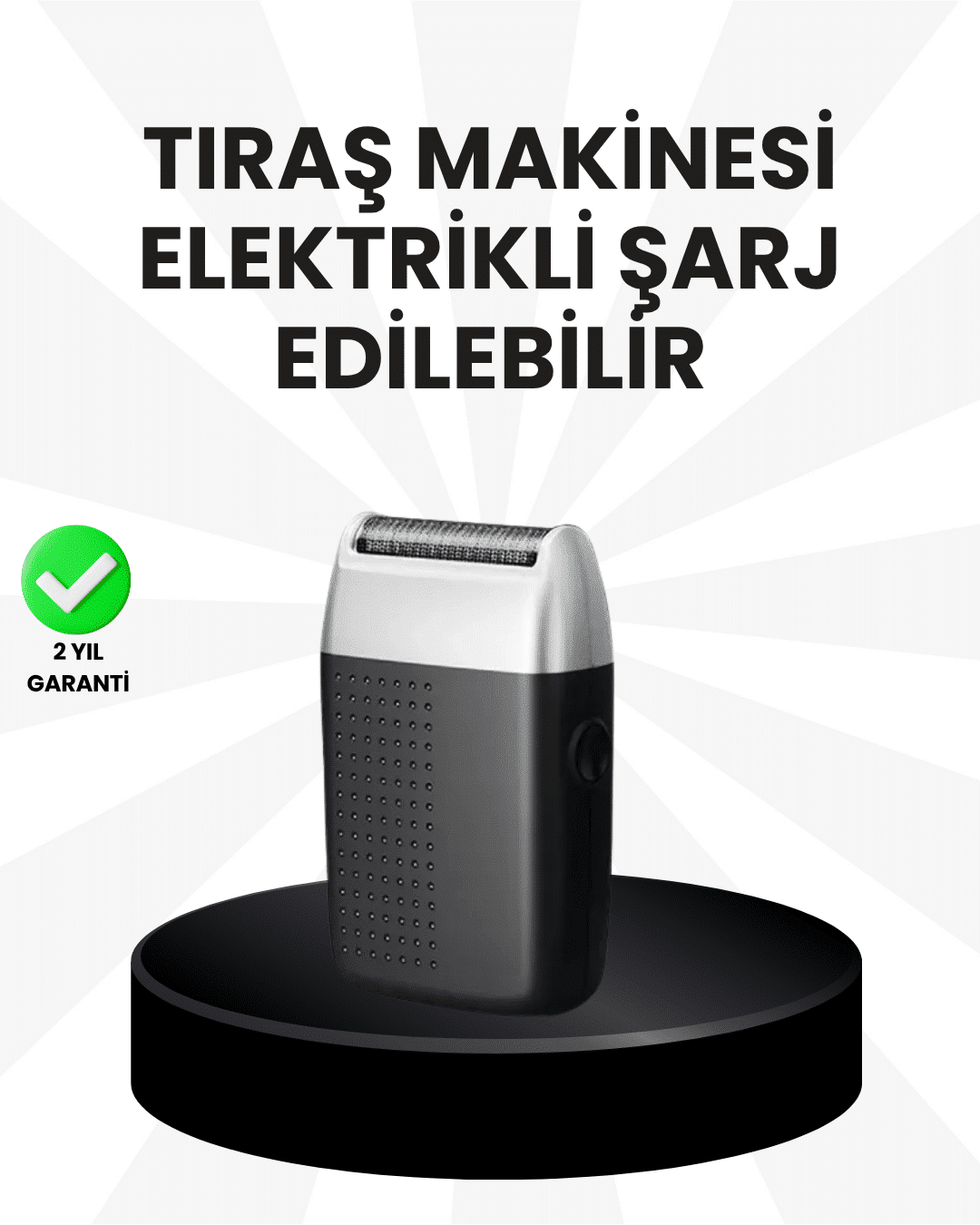 2-2 Evde Kuaför Konforu: USB Şarjlı Saç ve Sakal Kesme Makinesi - vipsepet - Görsel 1