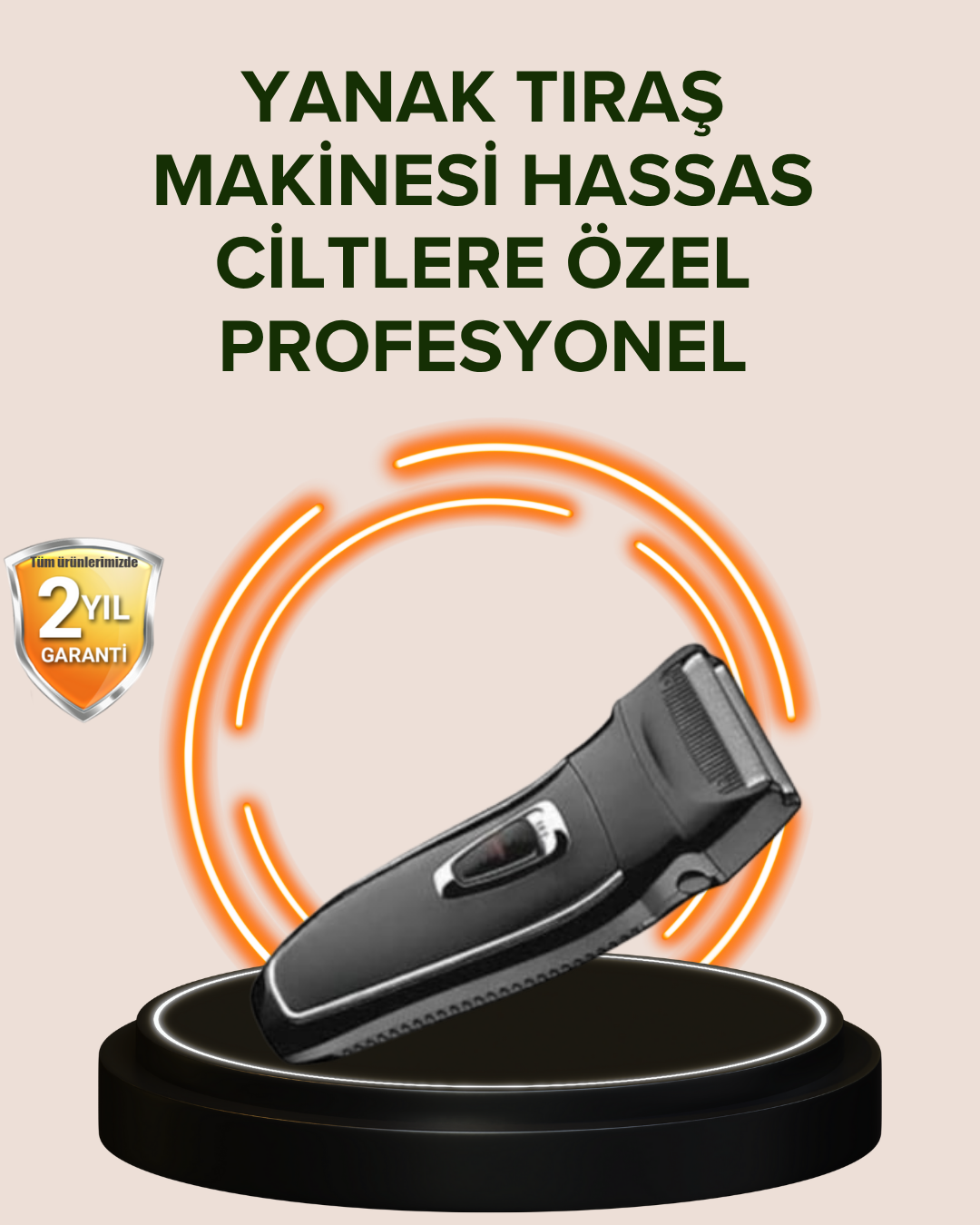 2-20 Şarj Göstergeli Yıkanabilir Erkek Tıraş Makinesi - vipsepet - Görsel 1