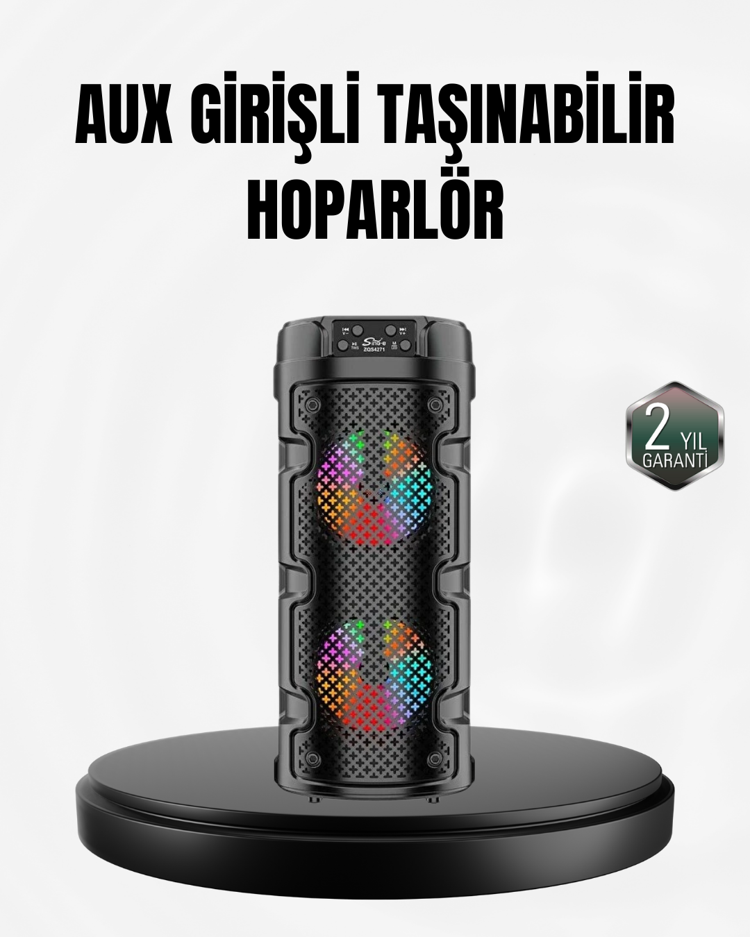 2-201 Kablosuz Stereo Hoparlör USB + SD Kart + AUX Destekli Bluetooth 5.0 - Vipsepet - Görsel 1