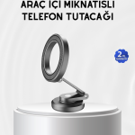 Manyetik Katlanabilir Araç Telefon Tutucu – MagSafe Uyumlu, 360° Ayarlanabilir, Güçlü Mıknatıs - Vipsepet