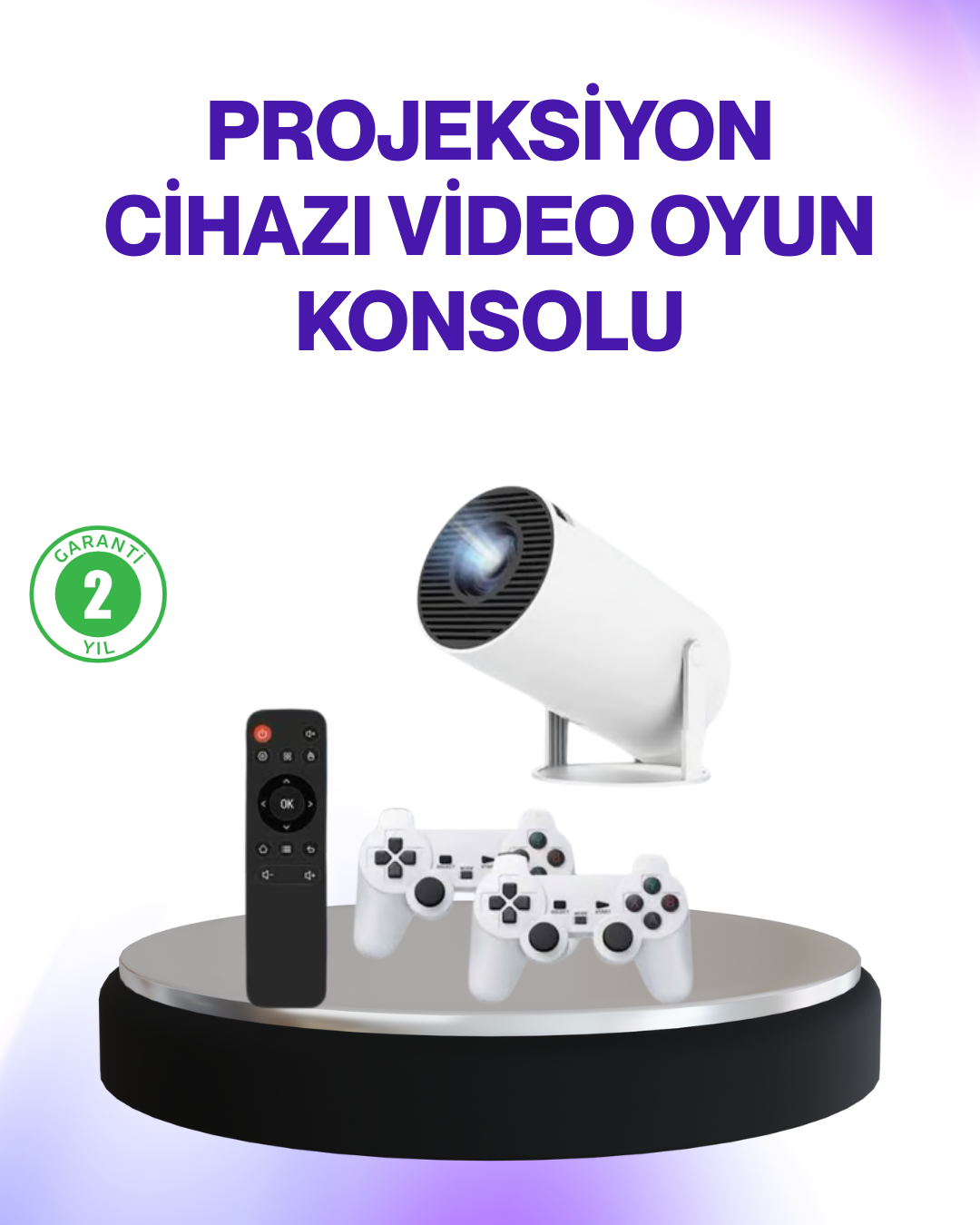2-206 2.4G Kablosuz Destekli Oyun ve Film Projeksiyonu Ev Kullanımı İçin - Vipsepet - Görsel 1